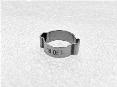 18 OET(18MM) ZINC Plated 2 Ear Clamp